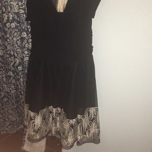 Black dress with tulle