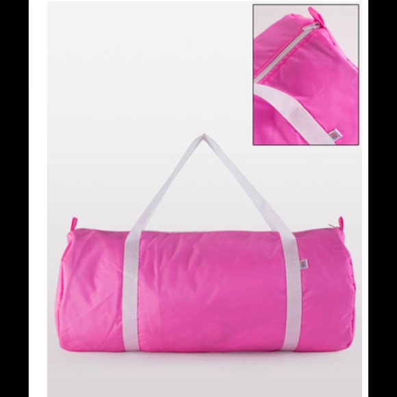 NEW! American Apparel hot pink nylon gym bag! ππ - Picture 2 of 3