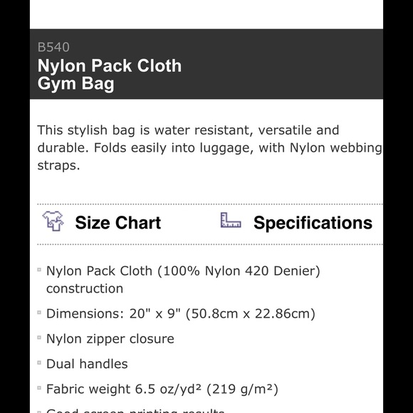 NEW! American Apparel hot pink nylon gym bag! ππ - Picture 3 of 3