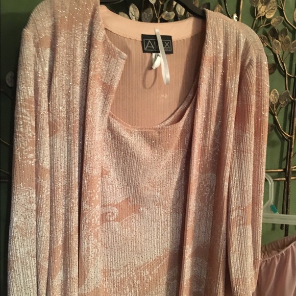 Three piece top jacket and skirt