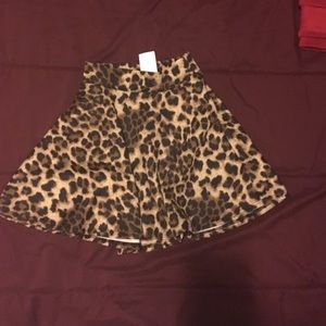 Leopard Skater skirt