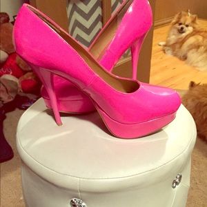 Charlotte Russe hot pink pumps!