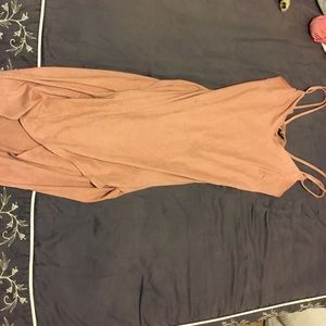 Windsor suede rose pink bodycon dress