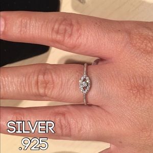 Ring authentic silver .925 size 8