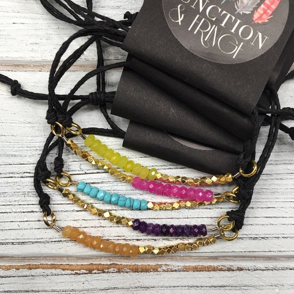 Jade & gold nugget bracelet - Picture 4 of 4
