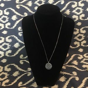 Silver"Nothing is worth more than this day"pendant