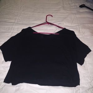 Simple Black H&M Crop Top