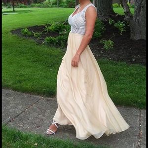 Gold prom dress