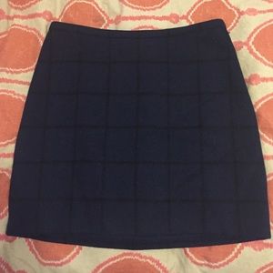 Madewell navy skirt