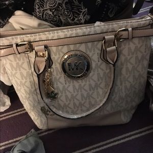 white Michael kors bag