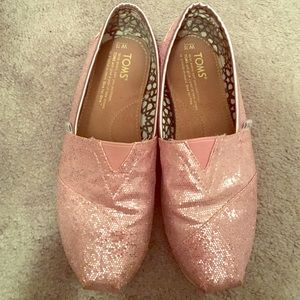 Glitter pink Toms