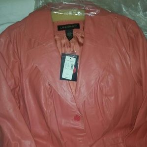 Vintage plus size leather jacket