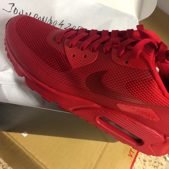 Nike Air Max 90 HYP Red BRAND NEW Hyperfuse - Picture 3 of 4