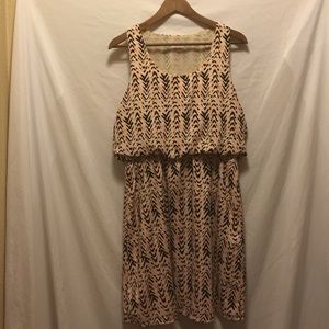 Pink/Cream/Black Dress