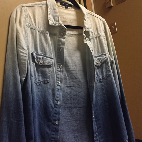 Ombré Denim top