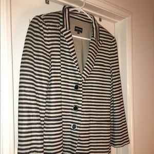 Armani Blue & Tan Striped Blazer