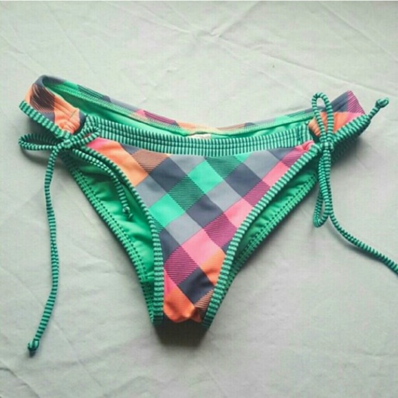 Arizona plaid bikini swimsuit bottoms