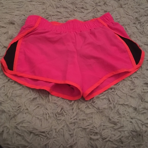 Pink athletic shorts