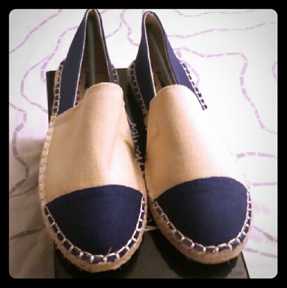***SOLD***Canvas Espadrille Shoes by Nicole Miller