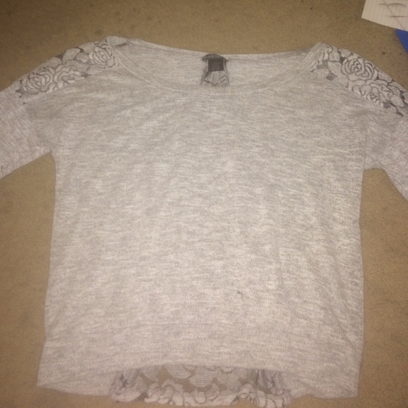 Grey wet seal long sleeve