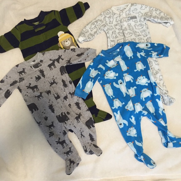 CARTERS baby onesie pajamas: 6M