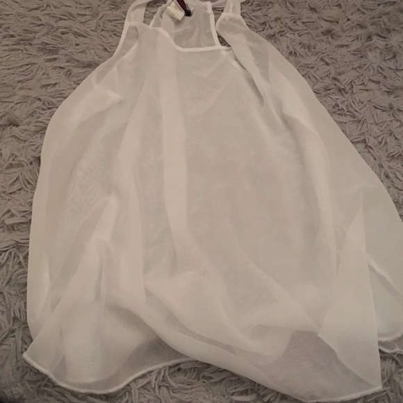 Sheer white tank