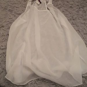 Sheer white tank