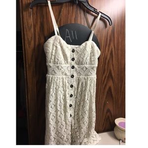 White lace summer dress