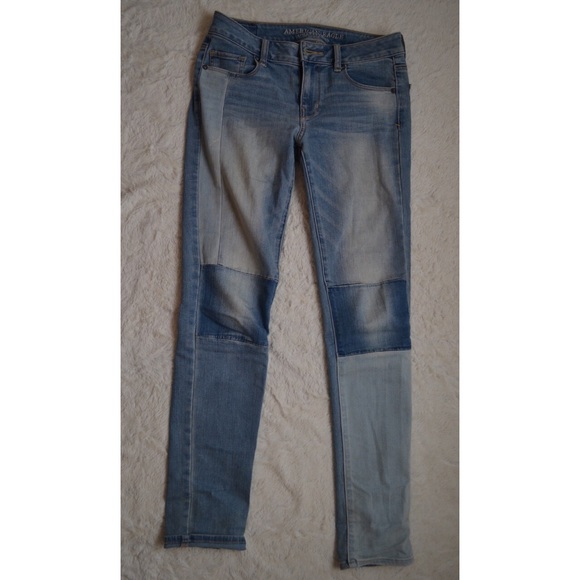 american eagle patch jeans