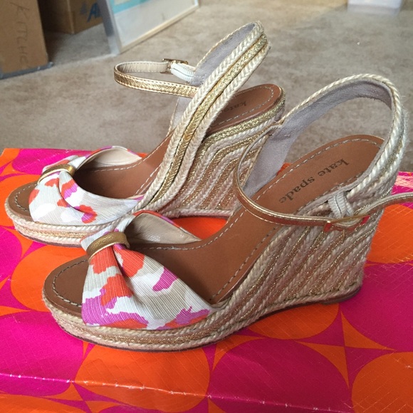 Cute Kate Spade Espadrilles Wedges - Size 6 - Picture 3 of 4