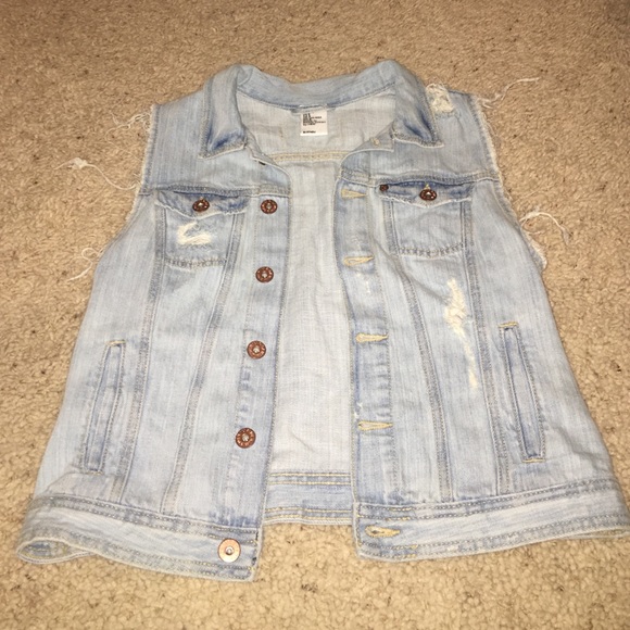 Distressed Jean Vest!