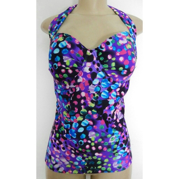 NWT Smart & Sexy convertible bandeau long tankini - Picture 3 of 4