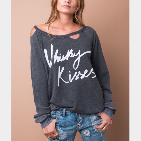 Chaser Brand Whisky Kisses Sweatshirt