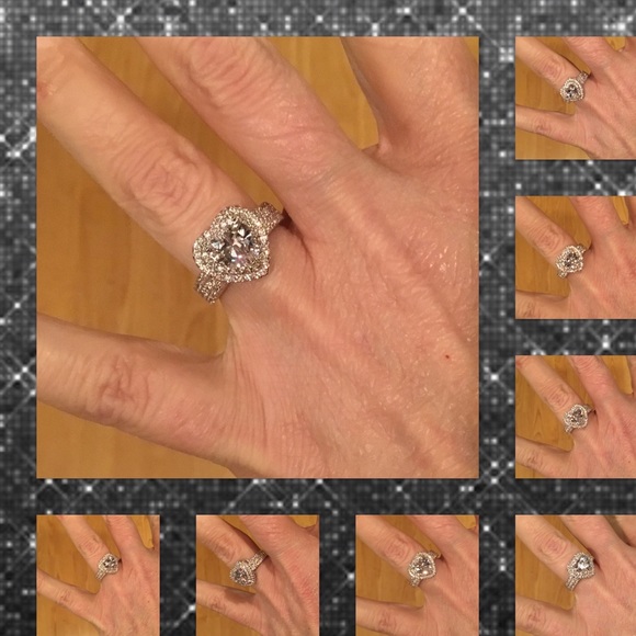 🆕Mega Bling 5+ Carats AAA CZ & White Topaz 14k GF - Picture 3 of 3