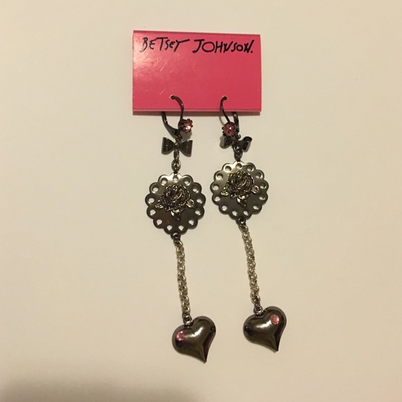 Betsey Johnson Floral earrings