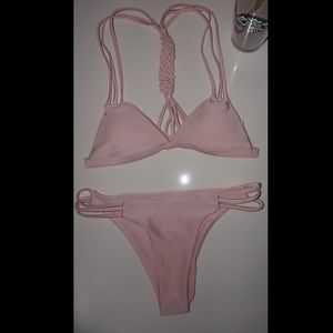 Nude/pink bathing suit