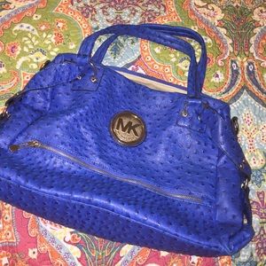 Blue Michael Kors purse
