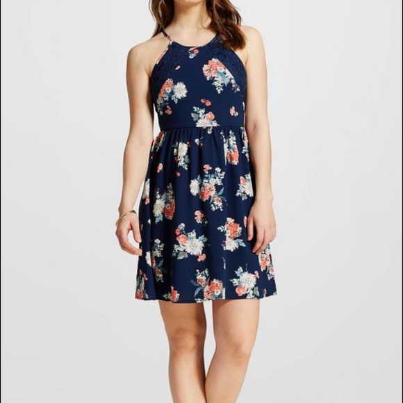 NWOT Floral Halter Dress