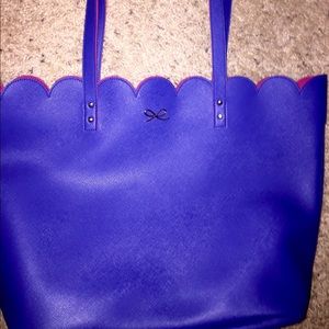 Adorable tote bag in pink and blue