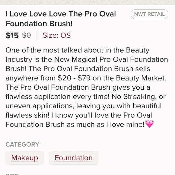 Pro Oval Foundation Brush - Picture 4 of 4