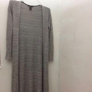 FOREVER 21 RIBBED MAXI CARDIGAN