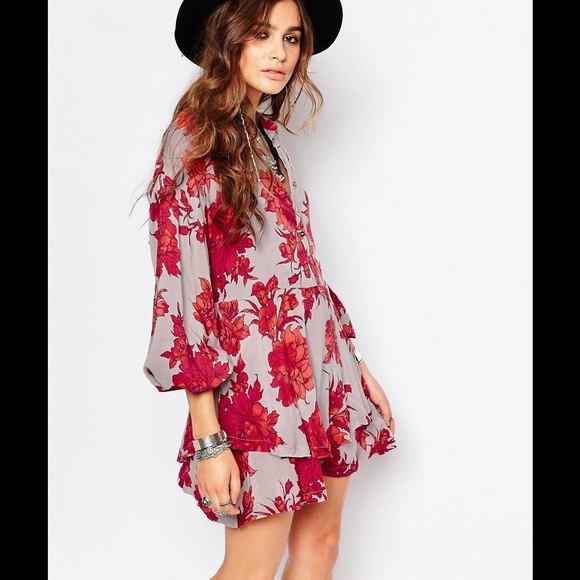 Free People Dresses & Skirts - Free People Printed Tunic Shirtdress