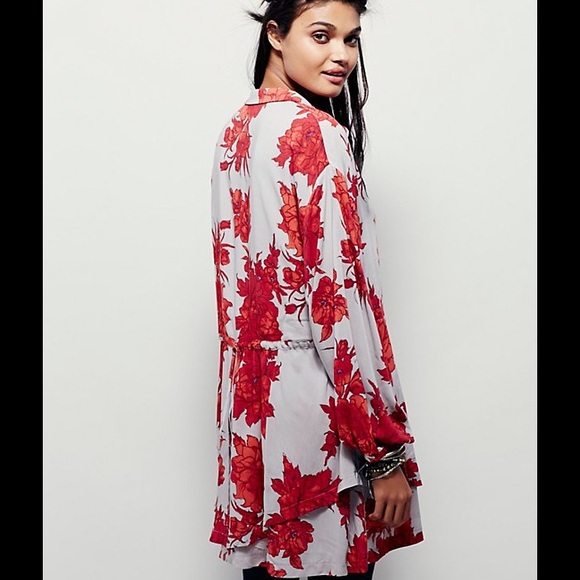 Free People Printed Tunic Shirtdress - Picture 4 of 4