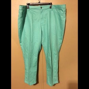 Teal Capri Jeans