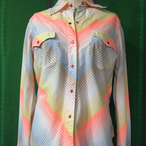 Psychedelia Meets Cowboy Button Up
