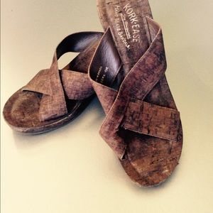 Kork Ease wedge slides Sz 8 Kork Ease wedge slides Sz 8