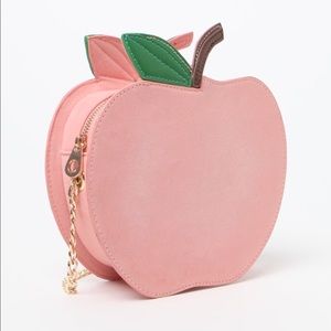 Pink Apple cross body bag. Very fun and cute! New!