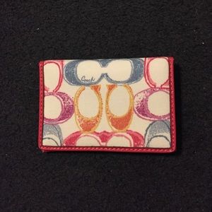 Pre-owned Coach ID/credit card holder