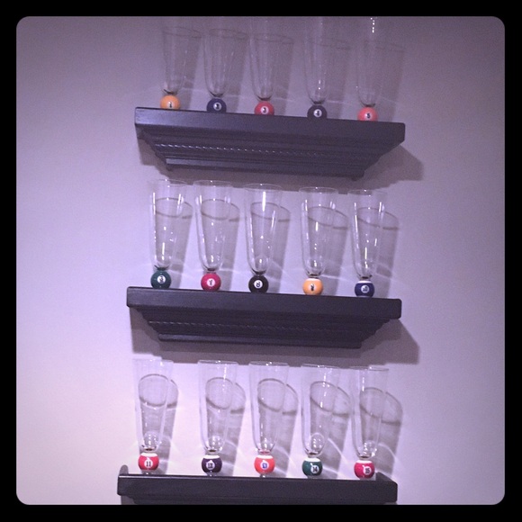 Billiards bar glasses