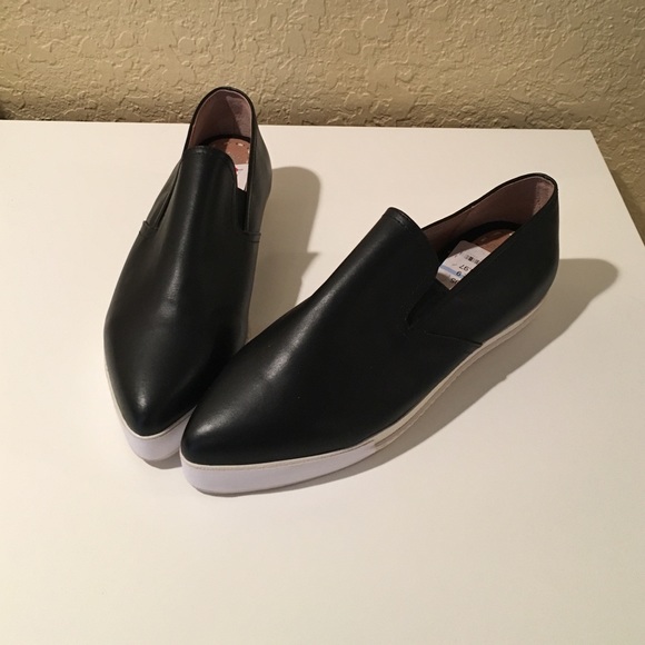 Jeffrey Campbell black leather shoe